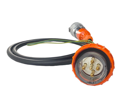 20 Amp 5 Pin 3 Phase Test Lead for Earth Leakage testing