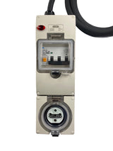 Portable Power board 32 Amp 3 phase 5 pin supply to 20 Amp 5 Pin RCBO outlet