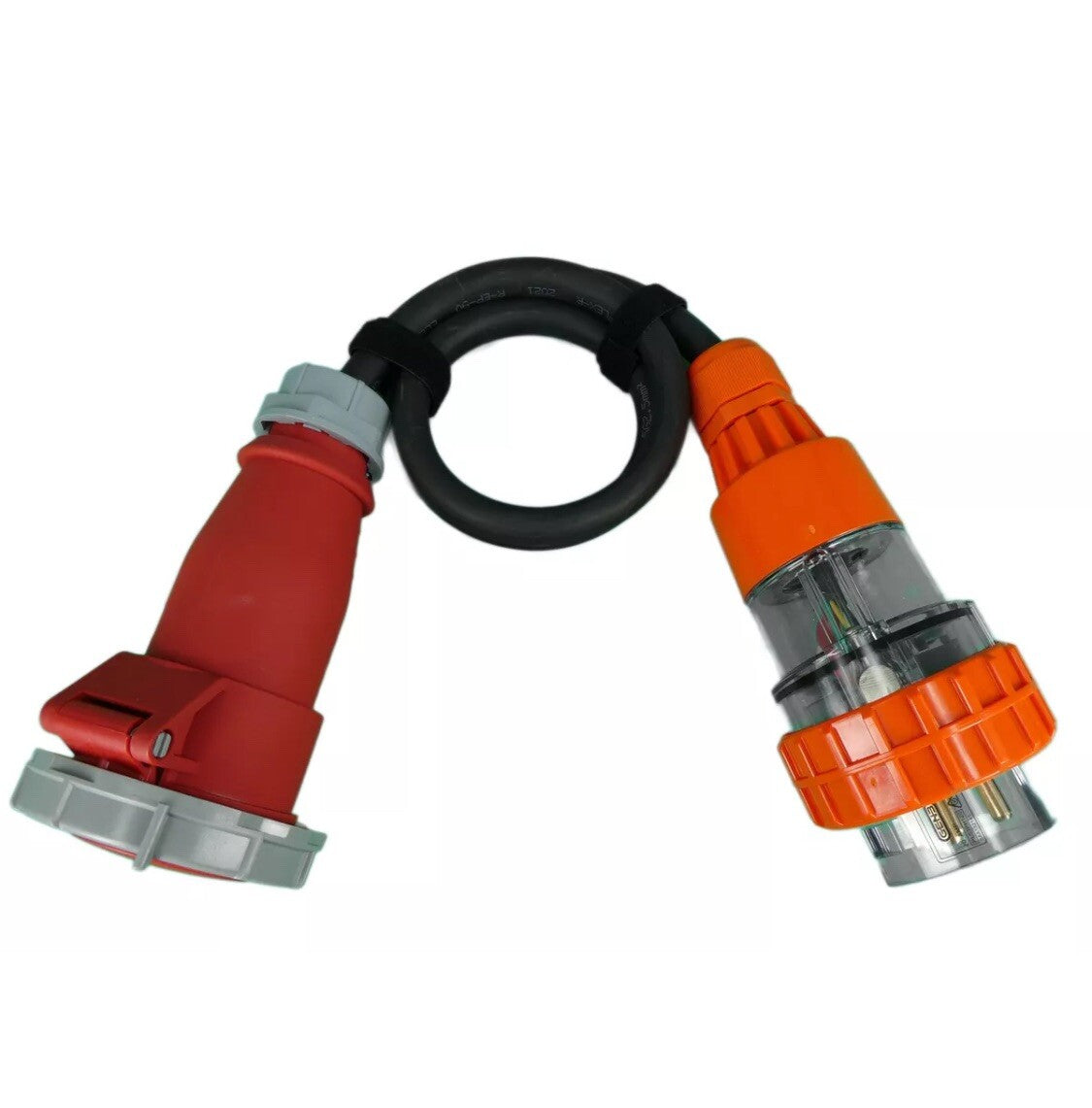 Adapter Lead 5 Pin 20 Amp Australian Plug to 5 Pin 16 Amp Cee Form Socket 1m