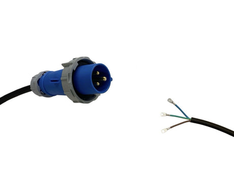 Appliance Lead CEEform 16 Amp 3 Pin Single Phase Plug with Bootlace Pins/or Lugs