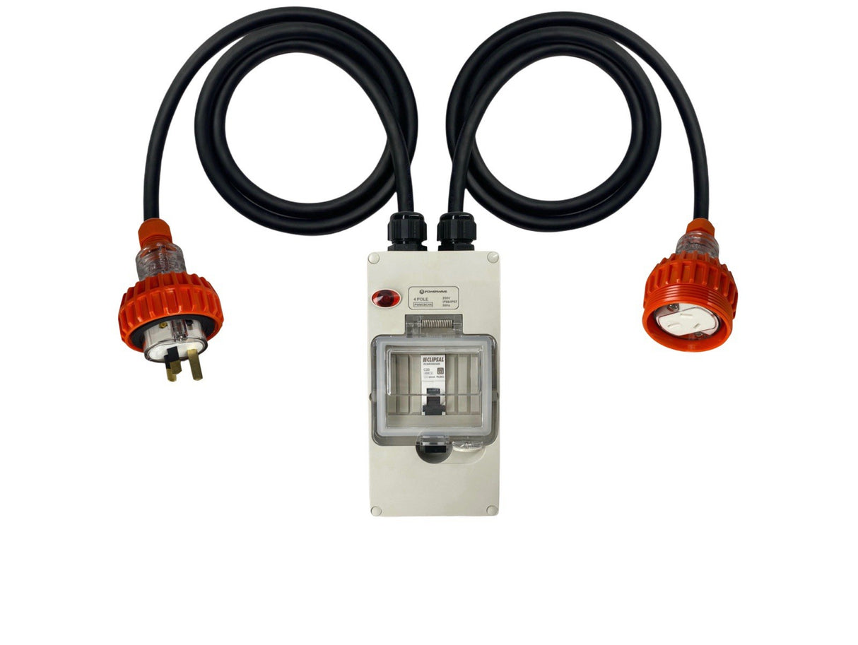 Power Adapter 10 Amp 3 Pin Single Phase - 15 Amp 3 pin Single Phase Socket