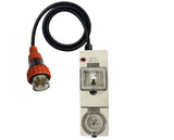 Power Adapter 20 Amp 5 Pin Three Phase to 15 Amp 3 Pin Single Phase outlet