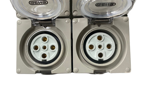 Power Board 5 Pin 10A to 2 x 5 Pin 10A RCBO Protected Outlets