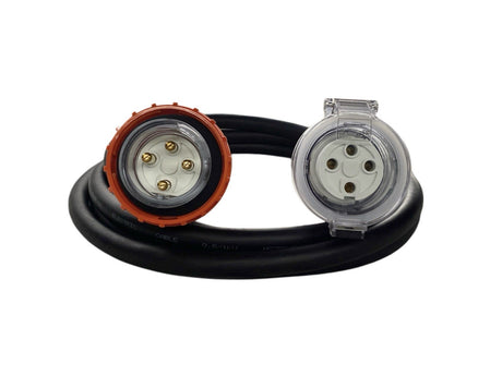 10 Amp 4 Pin Round Three Phase 415V, 2.5mm² Extension Lead