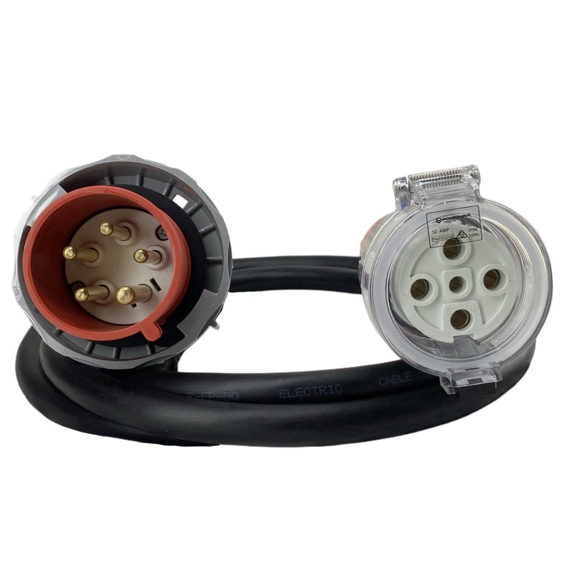 Adapter CEEform 32 Amp 5 Pin to 32 Amp 5 pin 3 Phase Extension Lead ...