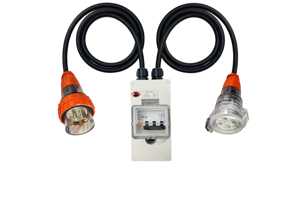 Power Adapter 32 Amp 4 Pin Three Phase to 40 Amp 4 Pin Three Phase Socket