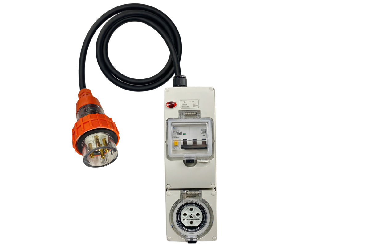 Power Adapter 10 Amp 4 Pin Three Phase to 20 Amp 4 Pin Three Phase outlet