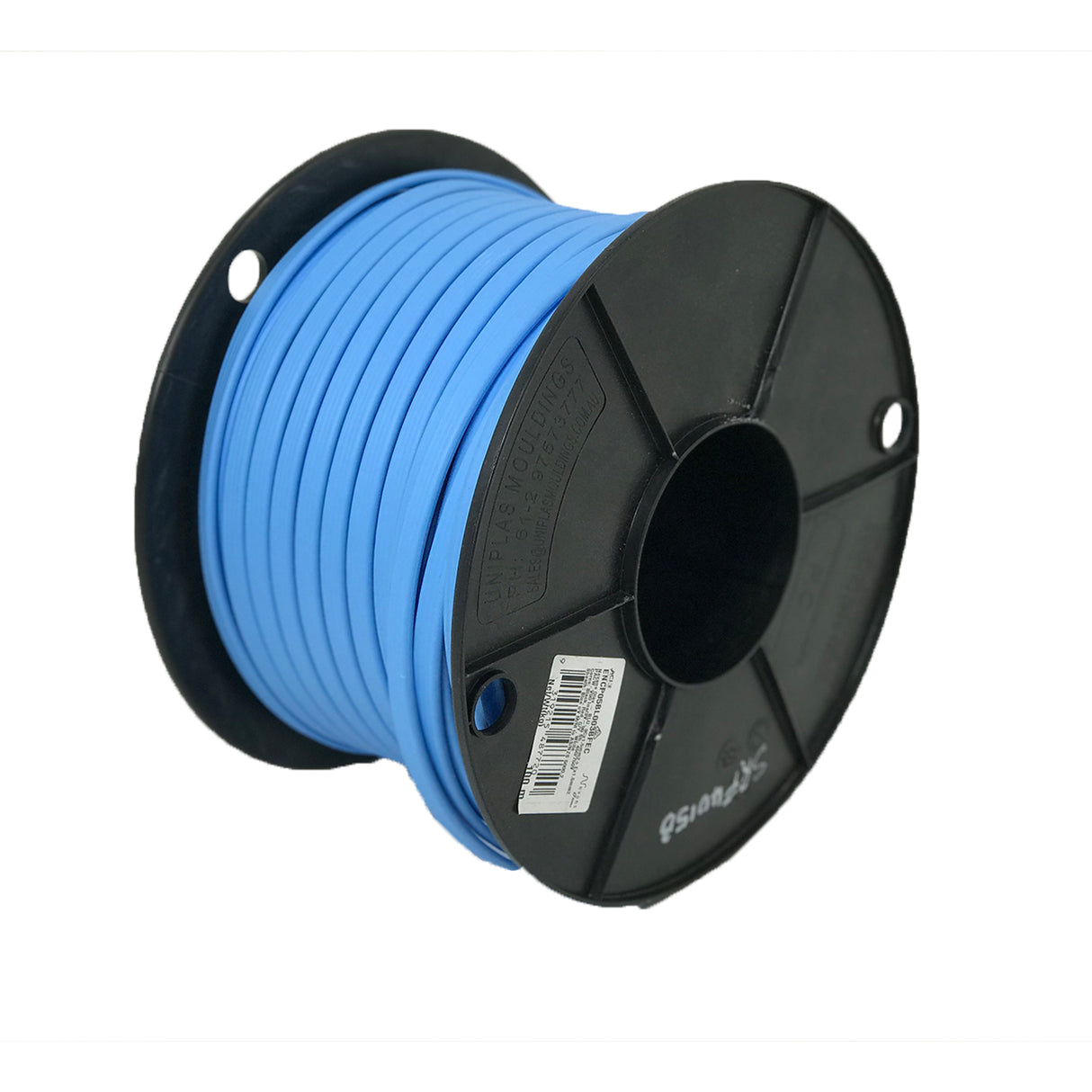 1.5mm 3 Core & Earth Flat Air Conditioning Cable Blue 100 Metre Drum