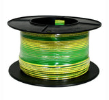 1.5mm Building Wire Cable Green & Yellow (Earth) 100 Metre Drum