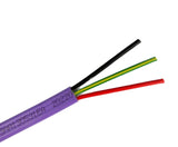 1.5mm 2 Core & Earth Flat Non Migratory Purple Cable 100 Metre Drum